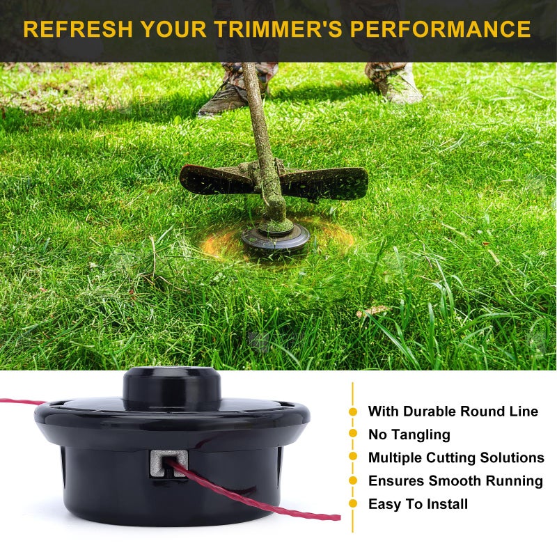 Panari Trimmer Head for Redmax BC250 BC2300 BC2600 BCZ2400S BCZ2401S BCZ2460S BCZ2460TS BCZ2600S BCZ2600SU BCZ2600SW String Trimmer Replaces 511010601 - Image 2